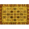 thumbnail image 1 of Ahgly Company Indoor Rectangle Abstract Yellow Modern Area Rugs, 8' x 12', 1 of 4