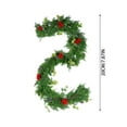 thumbnail image 3 of CVSOPHIA 6.56ft Artificial Christmas Garland Realistic Green Cypress Pine Needles Garland, Greenery Garland Faux Greenery Decoration for Xmas Porch Indoor Outdoor Mantel Wedding Holiday Decor, 3 of 6