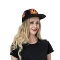 thumbnail image 4 of Adjustable Baseball Cap, Halloween Pumpkin Flat Bill Trucker Flat Brim Hats Dad Hat for Men Women - Snapback Hat Adjustable Size, 4 of 7