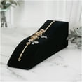 thumbnail image 3 of Plymor Black Velvet Bracelet Ramp Display Stand, 2" W x 6.125" D x 2.5" H (Pack of 12), 3 of 3