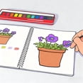 thumbnail image 2 of 12 Colores Cuaderno de Ejercicios de Acuarela Profesional, Watercolor Sketchbook con, Kit de Acuarela Pinceles y Papel Premium (12 hojas de papel) para Principiantes y Artistas (Flores), 2 of 3