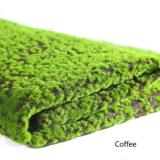 1PC Yellow 100*100cm Artificial Moss Fake Green Plants Moss Grass Mat For Home Decor