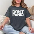 thumbnail image 3 of Don’t Panic Hitchhiker's Guide To The Galaxy Shirt Men’s And Women’s Graphic Tee 100% Cotton by TBun, Full Sizes S-5XL, 3 of 5