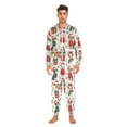 thumbnail image 5 of Adult Christmas Onesie Merry Christmas Dogs Zipper One-Piece Pajamas Unisex with Pockets, 5 of 6