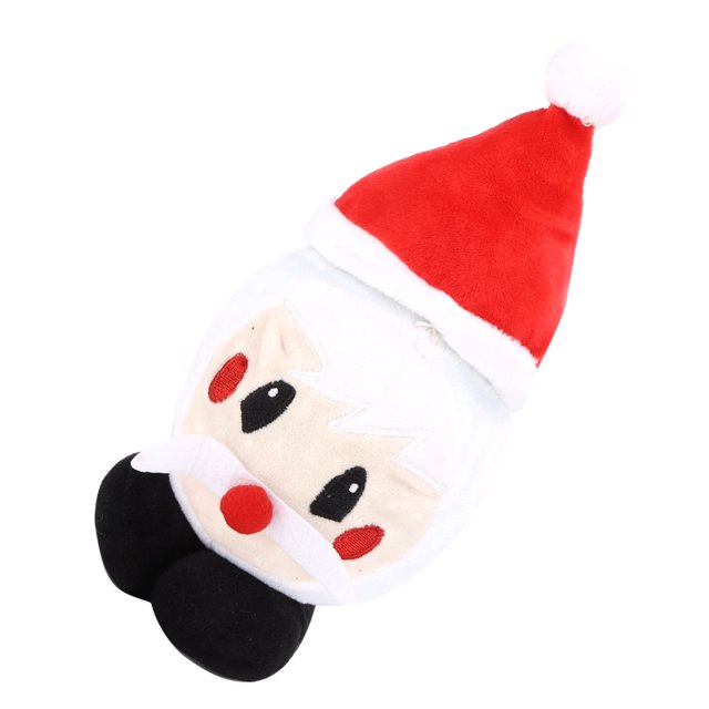 Christmas Dog Toy, A Long Service Life Built-In TPR Spike Ball Christmas Plush Stuffed Santa Claus Dog Toy Durable And Safe For Dogs ANGGREK Descripción de la referencia