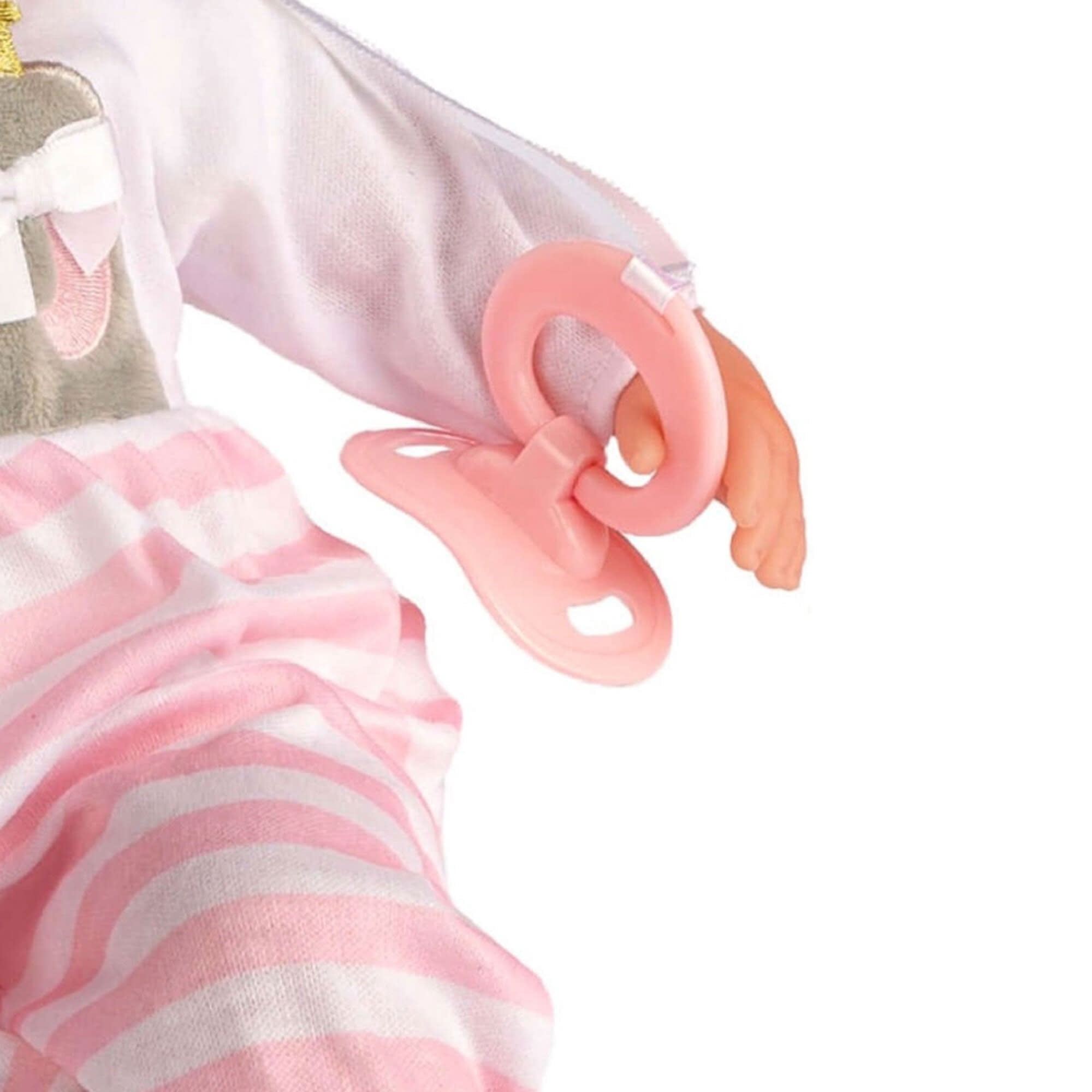 JC Toys Nonis Boutique 15" Realistic Pink Soft Body Baby Doll with Open/Close Eyes |10 Piece Gift Set with extra outfit & Accessories | Ages 2+