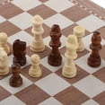 thumbnail image 4 of Juego de Ajedrez de Madera Plegable Sunnimix Juego de mesa tradicional Con Piezas Extra de Madera clara, 4 of 8