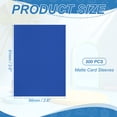 thumbnail image 2 of Uxcell Pochettes Mates pour Cartes, Protège-Cartes de Collection Parfaites pour Cartes à Collectionner & Baseball & Sports & Rassemblement de Magie & Cartes de Jeu de Magie (Bleu, 300 Pcs), 2 of 7