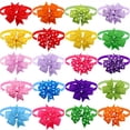 thumbnail image 3 of 20pcs Adjustable Pet Bow Ties - Floral & Polka Dot Designs for Dogs and Cats, Polyester, 3 of 5