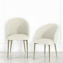 Newboti Furniture Cora White Fabric Side Chair (Set of 2) 99451