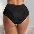 thumbnail image 2 of Eashery Brifes Woman Panties Solid Sleepwear Comfy Womens Cotton Briefs Black XL, 2 of 5
