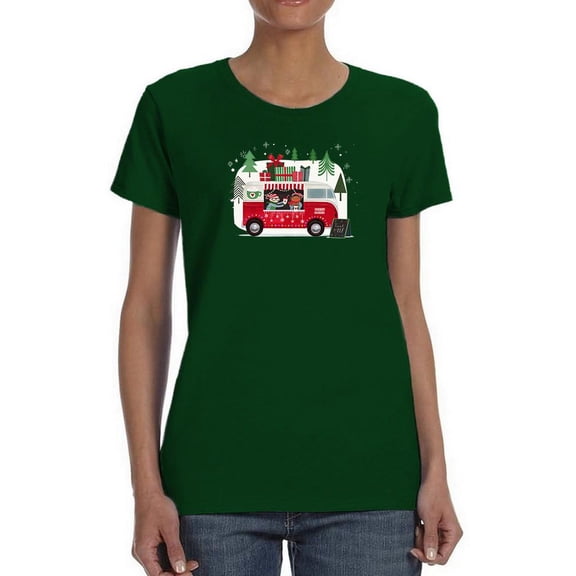 Santa's Foodtruck Collection A T-Shirt Women -Victoria Borges Designs, Female Medium