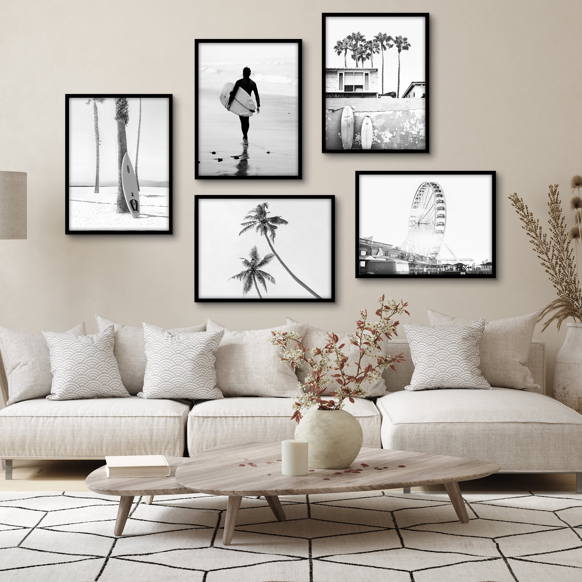 Americanflat 18x24 Poster Frame with Polished Plexiglass 5 Pack Galleria Collection Frames Wall - Black