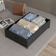 thumbnail image 5 of Contenedores de almacenamiento debajo de la cama con ruedas, organizador de ropa debajo de la cama con ventana transparente para mantas, ropa de cama y ropa., 5 of 13