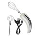 thumbnail image 3 of Batidora eléctrica de mano inalámbrica, fácil de limpiar, portátil, para batir y espumar huevos. Blanco plateado, 3 of 9