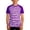 Purple, variant on Boys Carnival Stripe Print Short Sleeve T Shirt Colorful Festive Graphic Tee Kids Blend Casual Top Clothes
