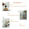 thumbnail image 3 of Bedside Lamps Wood Table Lamp with Warm White Light for Night Use and as a Gift, 3 of 8