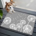 thumbnail image 3 of Entryway Rug 2'x3', White Dandelion Small Rug for Kitchen Bathroom Door Mat Indoor Entrance, Spring Plants Flowers Vintage Gray Non-Slip Area Rugs Floor Mats Carpet Front Door Rugs, 3 of 8