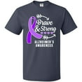 thumbnail image 3 of Inktastic Alzheimer's Awareness Brave and Strong T-Shirt, 3 of 5