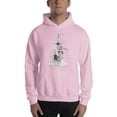 thumbnail image 6 of Key West Est 1828 Pirate Ship Vintage Map Fleece Compass Hoodie, 6 of 7