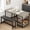 grey, variant on Dining Table Set for 4, Kitchen Dining Table Set with Upholstered Benches, Kitchen Dining Room Table with Storage Drawers & Wine Rack for Small Space