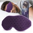 thumbnail image 1 of 3D Three-Dimensional Breathable Mesh Eye Mask Integrated Nose Wing Light Blocking Nap 0 Pressure Rebound Memory Foam Sleep Eye Protection Mask, 1 of 8