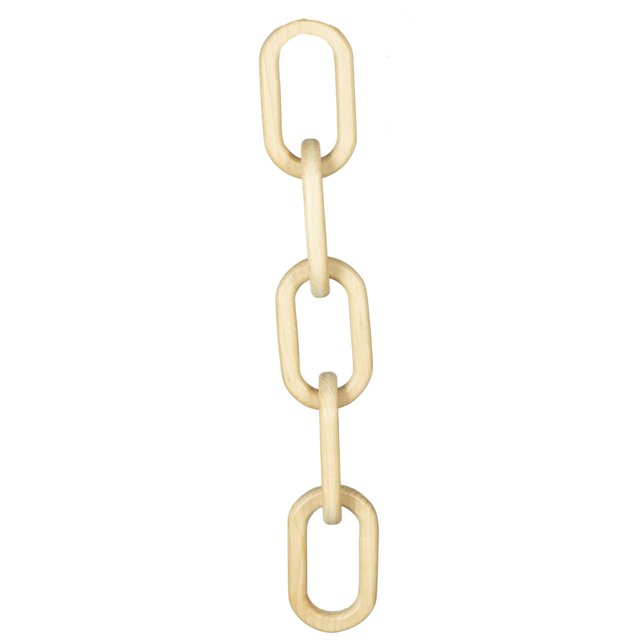Colgante de cadena de madera natural Zulema Eslabón de la cadena 48cm