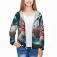 thumbnail image 3 of Xecao Bubbles Axolotl Fantasy Print Fishing Shirts for teenager Long Sleeve UV Sun Protection Hoodie with Zipper Outdoor Hiking Shirts-Large, 3 of 7