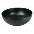 thumbnail image 6 of Pack Of 6 Modern Matte Black Melamine Round Appetizer Rice Shallow Bowls 16oz, 6 of 9
