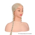 thumbnail image 4 of Amdohai PVC Training Head Shoulder Holder Cosmetology Mannequin Training Heads Stander Mannequin Head Bust Stand Base, 4 of 7