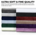 thumbnail image 3 of Tribeca Living Venedicuvet Venice Velvet Juego De Funda De Edredón Extragrande De Color Liso, Color Blanco, 3 of 5