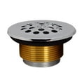 thumbnail image 2 of Westbrass R92K-26 1-3/8" Fine Thread Bathtub Grid Trim Conversion Kit with Trip Lever, Polished Chrome, 2 of 11