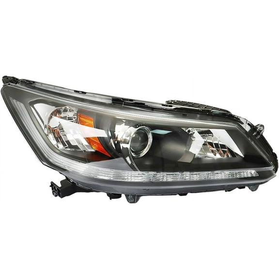 SHZAITOR 1 Pair Headlights for 2013 2014 2015 Accord Headlamp Assembly Halogen w/DRL Driver and Passenger Side RH&LH