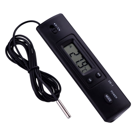 CHICIRIS Temperature Meter,Electronic LCD Digital Temperature Meter Thermometer Probe Sensor Wired for Refrigerator