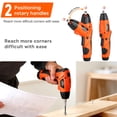 thumbnail image 5 of Small Hand-Held Electric Screwdriver Electric Screwdriver Set Handheld cordless drill Rechargeable Tool Can Be Rotated 90° Foldable Hand Drill Screwdriver Head 47-Piece Set with LED Light, 5 of 7