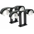 thumbnail image 2 of Juego de 4 soportes para barra de cortina ajustables - 14 x 8,2 cm - para barra de cortina - Negro,-, 2 of 5
