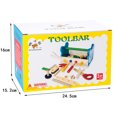 thumbnail image 1 of Kit de simulación de madera, juguete de reparación de herramientas Montessori para niños, 1 of 5