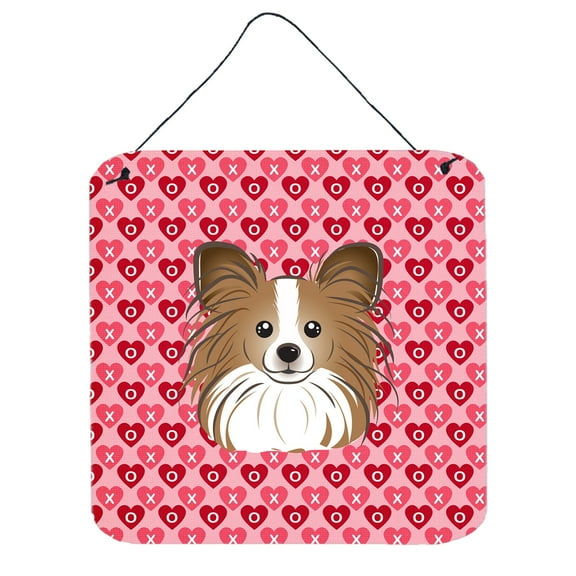 Carolines Treasures BB5318DS66 Papillon Wall or Door Hanging Prints 6HX6W multicolor