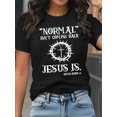 thumbnail image 2 of Women Christian T-Shirt Bible Verse and Cross Graphic Shirt Casual Crew Neck Top, 2 of 6