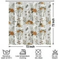 thumbnail image 6 of Fall Thanksgiving Shower Curtain for Bathroom 72x72inches Autumn Orange White Flowers Shower Curtain Set with Hooks Harvest Pumpkins Leaves Waterproof Fabric Home Decor Shower Curtains, 6 of 6