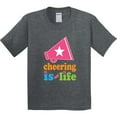 thumbnail image 3 of Inktastic Cheerleader Megaphone Cheerleading Team Youth T-Shirt, 3 of 5
