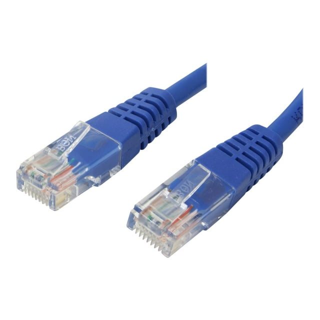 StarTech.com Cat5e Ethernet Cable - 15 ft - Blue - Patch Cable - Molded Cat5e Cable - Network Cable - Ethernet Cord - Cat 5e Cable - 15ft (M45PATCH15BL) - Patch cable - RJ-45 (M) to RJ-45 (M) - 15 ft - UTP - CAT 5e - molded - blue - for P/N: EOC1110K, EOC1110R, MCM110SC2EU, MCM110ST2EU, ROLLOVER, SV565USAGB, USBVGADOCK2