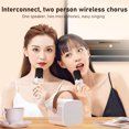 thumbnail image 4 of Karaoke Machine, Portable BT Speaker, Multifunction Stereo Dynamic Sound Karaoke Machine with 2  Microphones for Home Party KTV, 4 of 7