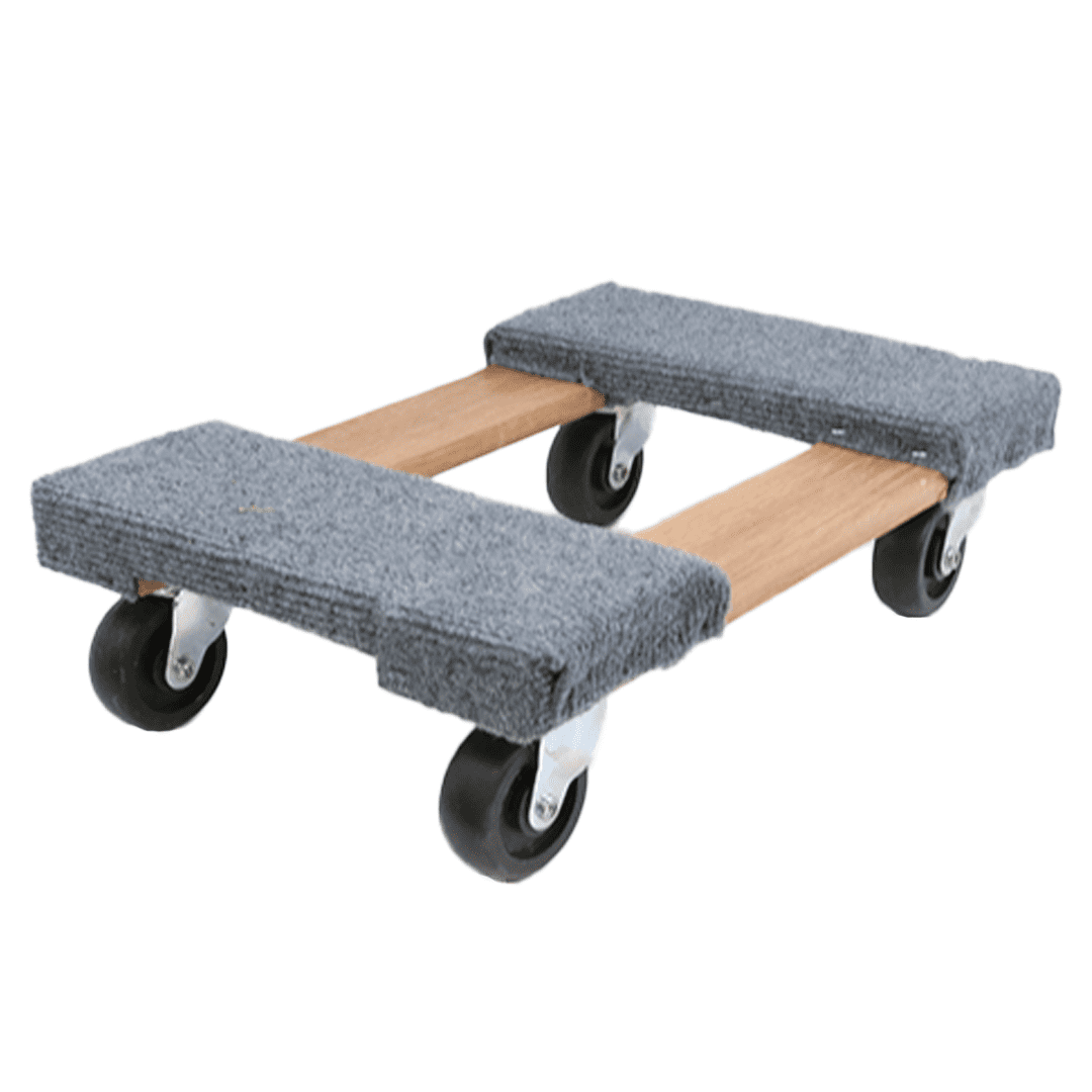 Furniture Dollies with Carpet Pad 18" x 12" - 2 Pack - 1,000lbs Each Dolly