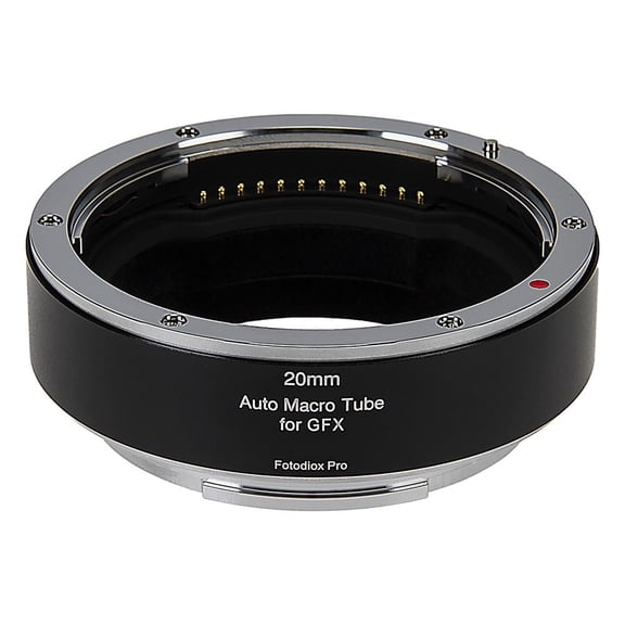 Fotodiox Pro Automatic Macro Extension Tube, 20mm Section - for Fujifilm Fuji G-Mount GFX Mirrorless Cameras for Extreme Close-up Photography