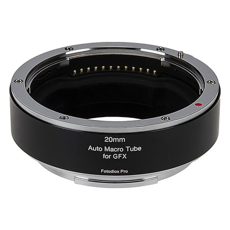 Fotodiox Pro Automatic Macro Extension Tube 20mm Section - for Fujifilm Fuji G-Mount GFX Mirrorless Cameras for Extreme Close-up Photography