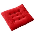 thumbnail image 2 of Soft Short Plush Seat Cushion, 12x12in Thick, Thick Chair Pad, Comfort Butt Pillow, Office Stool Cushion with Back Support for Home Office, Red, 2 of 5