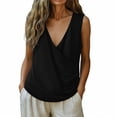 thumbnail image 1 of Fewfanhot Womens Spring Tops Halter Top 2026 Spring Tie Wrap V Neck Fitted Summer Tops Backless Fashion Clothes, 1 of 7