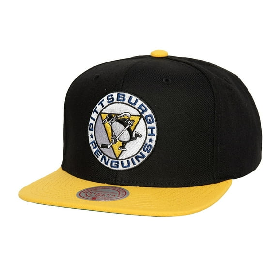 Men's Mitchell & Ness Black Pittsburgh Penguins Core Team Ground 2.0 Snapback Hat