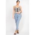 thumbnail image 2 of Plaid Hook & Eye Sweetheart Crop Top L, 2 of 5